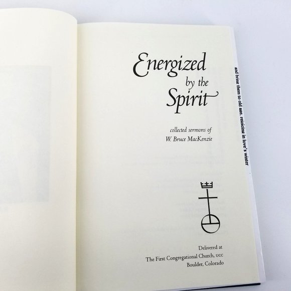 Energized By The Spirit Collected Sermons MacKenzie Book Signed 1997 Church CO - Picture 1 of 10